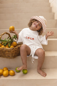 Reversible Bucket Hat -  Tangerine