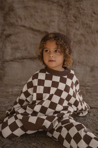 Knitted Pants  - Chocolate