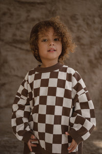 Knitted Jumper - Chocolate