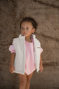 Puffer Vest - Cream