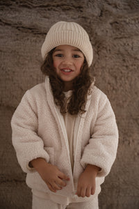 Beige Teddy Reversible Jacket