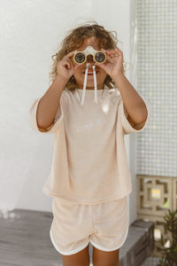 Terry Toweling Tee - Cream