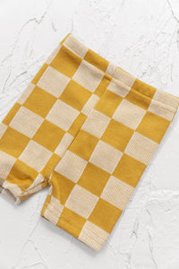 Limone Check Bike Shorts