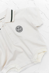 Polo Tshirt Romper - Olive