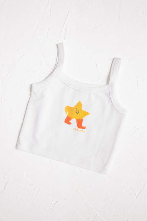 Star Singlet - White