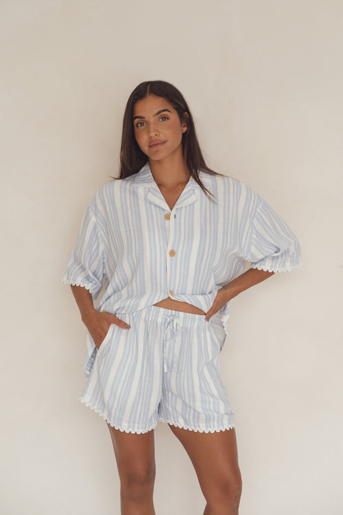 Adult Shorts- Summer Blue
