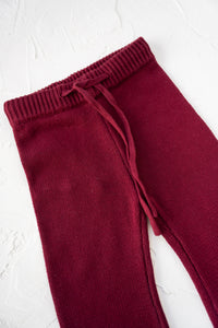 Pomegrante Knitted Flares