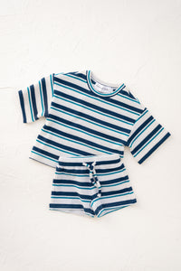 Corfu Stripe Knitted Tee