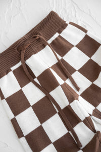 Knitted Pants  - Chocolate