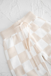 Knitted Pants  - Cream