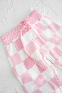 Knitted Pants - Baby Pink