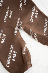 Knitted Logo Suit- Dark Chocolate