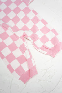 Knitted Lounge Suit - Baby Pink