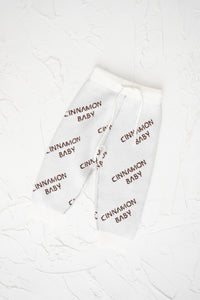 Knitted Logo Pants- Coffee