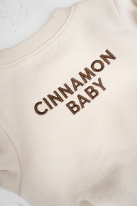 Logo Romper- Cream