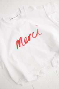 Merci Tshirt Romper