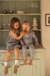 Black Gingham Dress