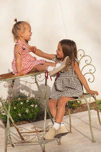 Crimson Gingham Dress