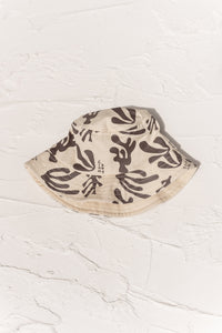 Coral Bucket Hat -  Cream
