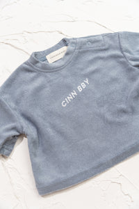 Terry Toweling Tee - Blue