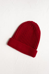 Knit Beanie - Red