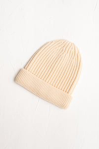 Knit Beanie - Cream