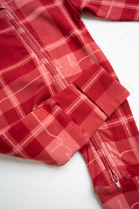 Plaid Growsuit - Red