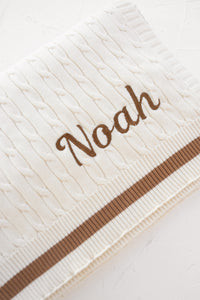 Prep Knit Blanket - Cinnamon